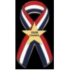 UNITED STATES USA FLAG RIBBON OUR THANKS SCRIPT